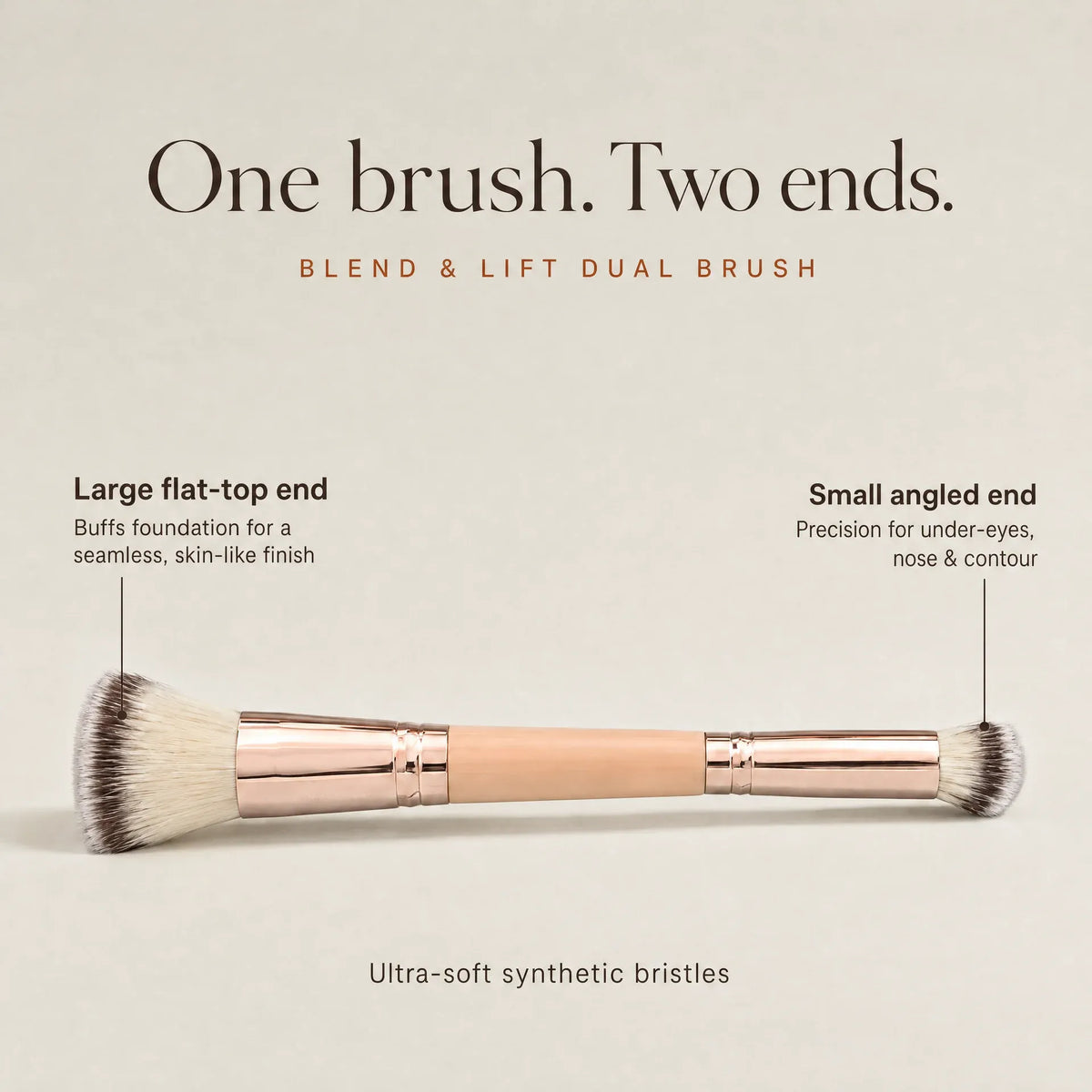 Blend & Lift Dual Brush – Foundation & Concealer